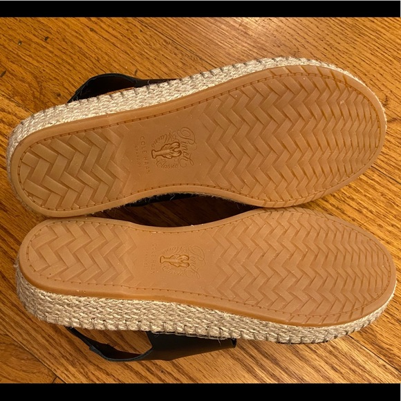 NWOT Cole Haan Espadrille Platform Sandal, Black - Picture 5 of 5
